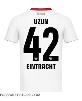 Günstige Eintracht Frankfurt Can Uzun #42 Auswärtstrikot 2025-26 Kurzarm